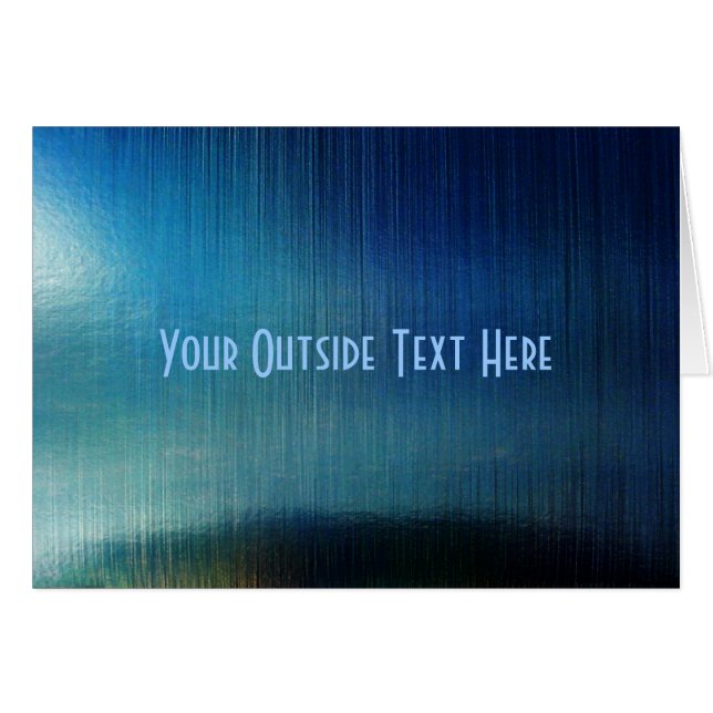 Cartão Blue Metalline Sheen (Frente Horizontal)