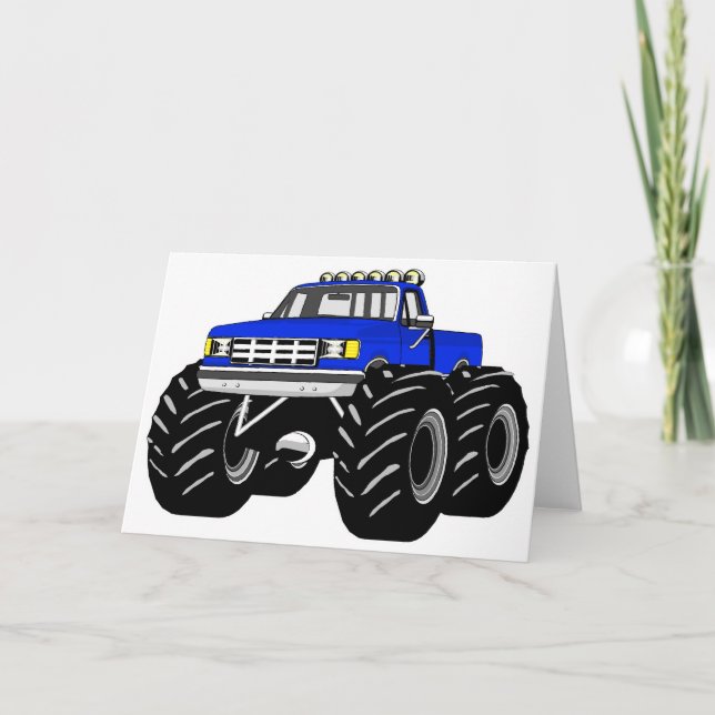 CARTÃO BLUE MONSTER TRUCK (Frente)