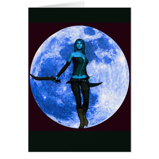 Cartão Blue Moon Warrior (Frente)