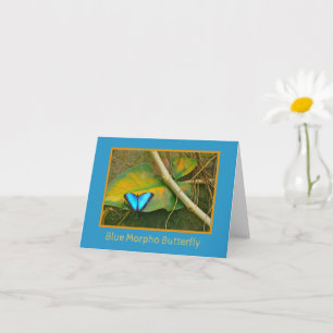 CARTÃO BLUE MORPHO BUTTERFLY #2 NOTECARD