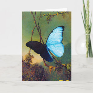 Cartão Blue Morpho Butterfly Greeting Card