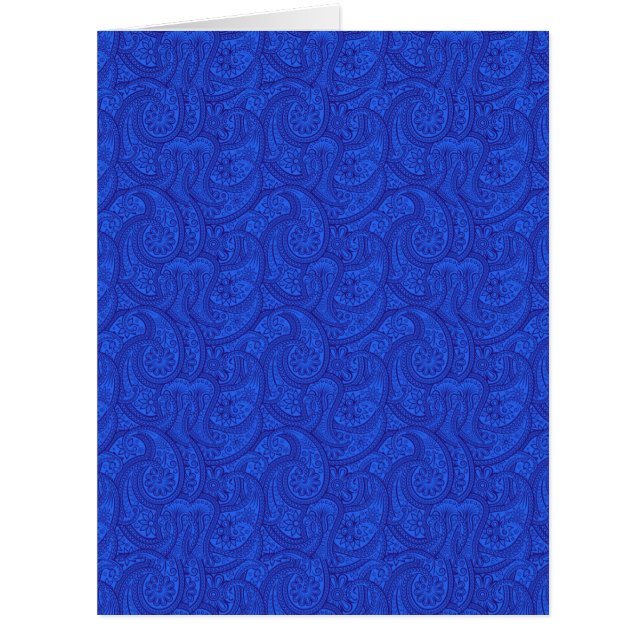Cartão Blue Paisley (Frente)