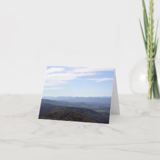Cartão Blue Ridge Mountains Notecard