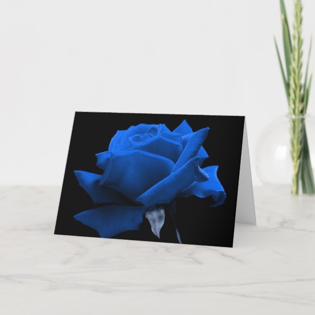 Cartão Blue Rose (Frente)