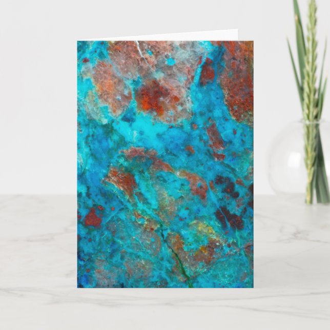 Cartão Blue Shattuckite (Frente)