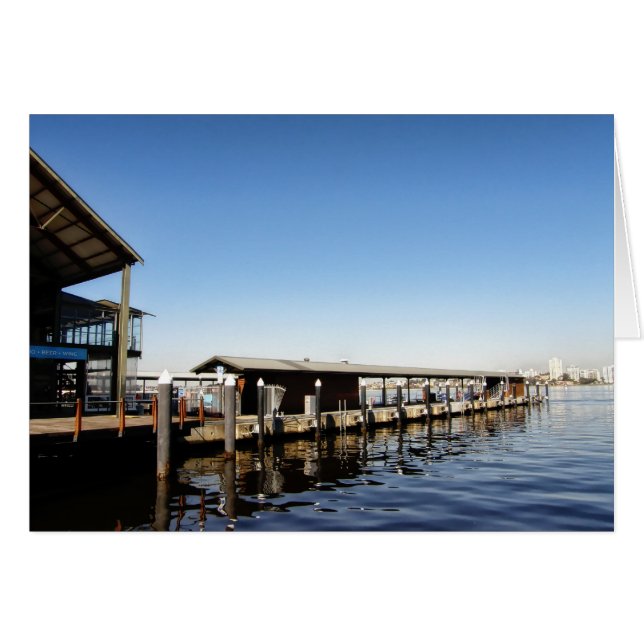 Cartão Blue Sky Sunday, na Austrália (Frente Horizontal)