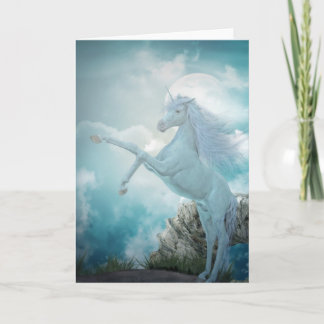Cartão blue unicorn