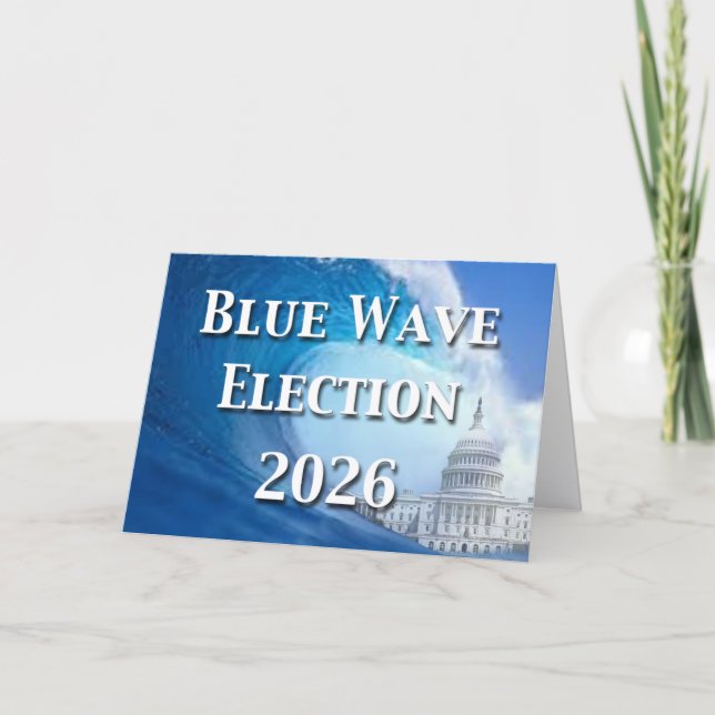 Cartão Blue Wave Election 2026 (Frente)