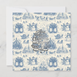 Cartão Blue Winter Toile Chinoiserie