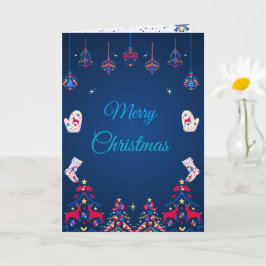 Cartão Blue Winter Wishes