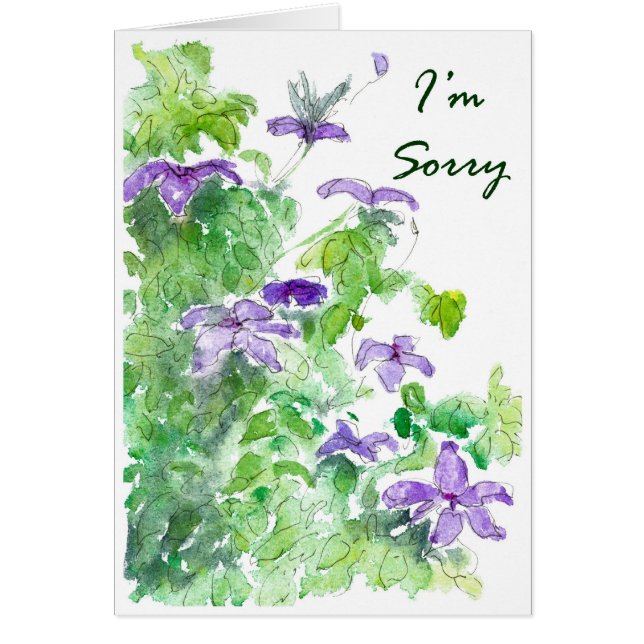 Cartão Blue Wisteria (Frente)