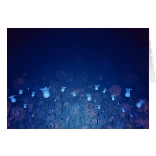 Cartão Bluebells (Frente Horizontal)