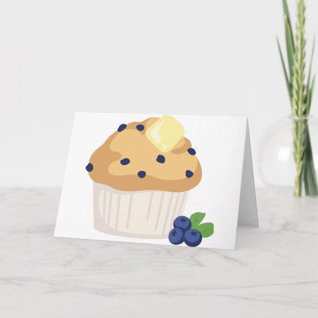 Cartão Blueberry Muffin (Frente)