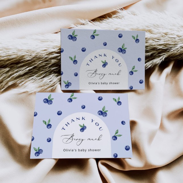 Cartão Blueberry Muito obrigado (Criador carregado)