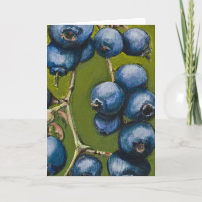 Cartão Blueberry Notecard (Frente)