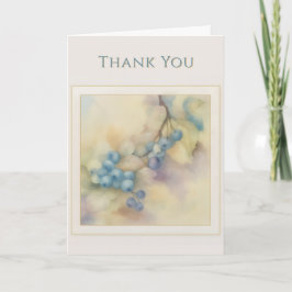 Cartão Blueberry Watercolour Greeting Card — Pastel Botan