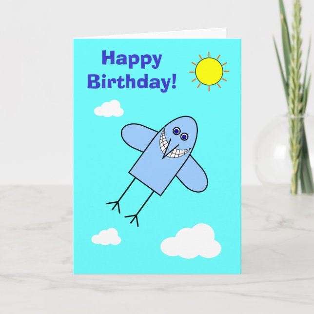 Cartão Bluebird da felicidade (Frente)