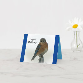 Cartão Bluebird da felicidade