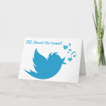 CARTÃO BLUEBIRD TWEETS YOU HAPPY BIRTHDAY SIS<br><div class="desc">HERE YOU GO SIS... TWITTER,  TWEET,  TWEETING,  TWITTER FEED-HAPPY BIRTHDAY IN THE NEW AGE OF TECHNOLOGY!</div>