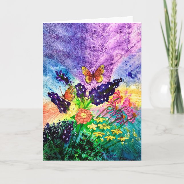 Cartão Bluebonnet Bouquet 5 x 7 (Frente)