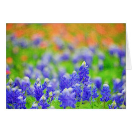 Cartão Bluebonnet em canvas