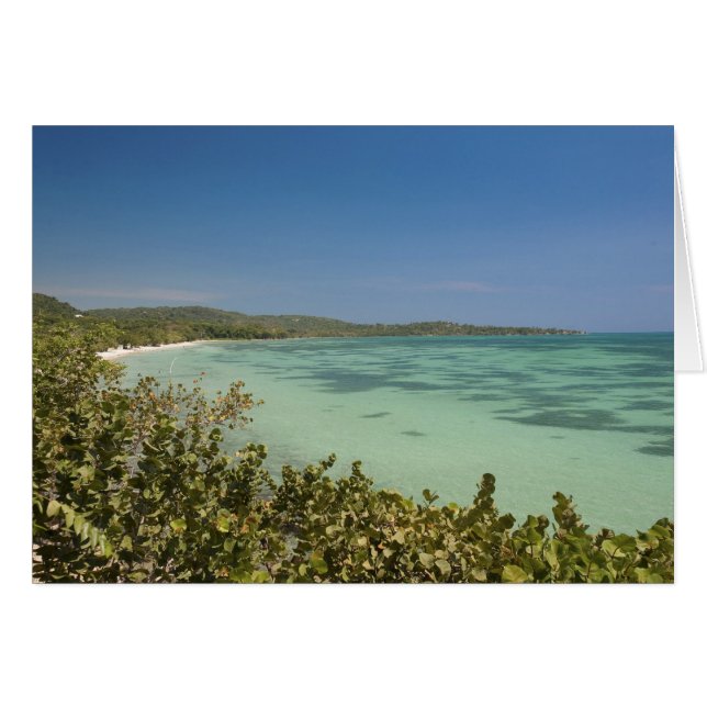 Cartão Bluefields, Costa Sudoeste da Jamaica (Frente Horizontal)