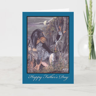 Cartão Bluetick Coonhound Father's Day Card