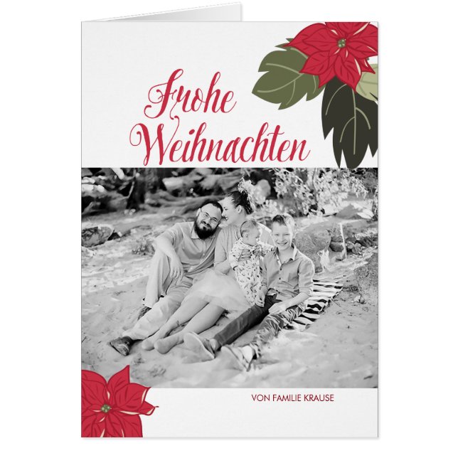 Cartão Blumenweihnachtsgruß (Frente)