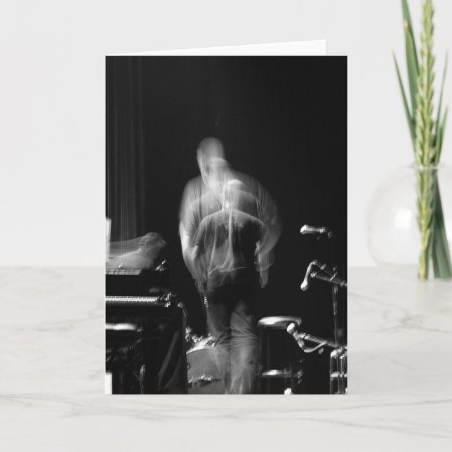 Cartão Blur and Movement on palco Jazz Show Card (Frente)