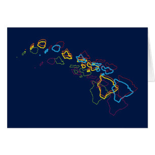 Cartão blur do orgulho do Havaí