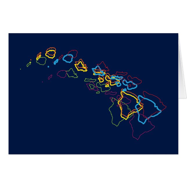 Cartão blur do orgulho do Havaí (Frente Horizontal)