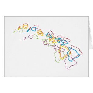 Cartão blur do orgulho do Havaí