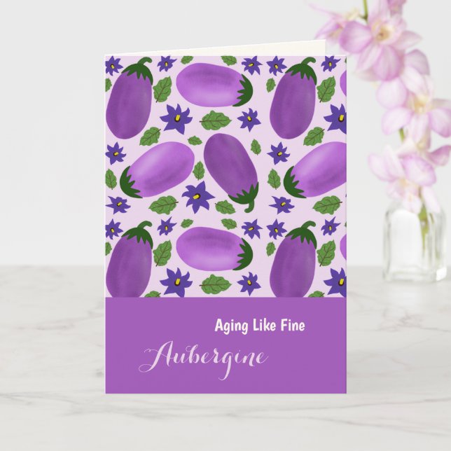 Cartão Blush & Bloom Eggplant Collection –  Birthday (Orquídea)