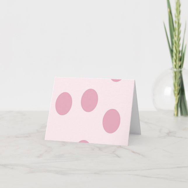 Cartão Blush dots on pink (Frente)