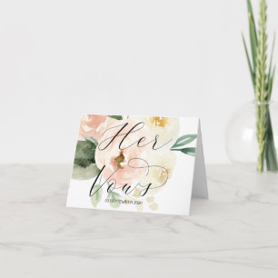 Cartão Blush Pink Seus Votos Vendo Casamento
