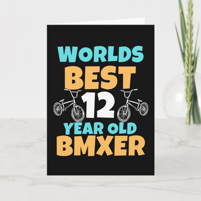Cartão BMX 12 Year Old Birthday Party Costume (Frente)