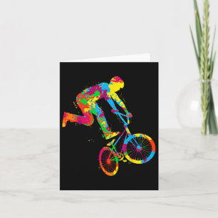Cartão Bmx Bike Stunt Rider Boys Crianças