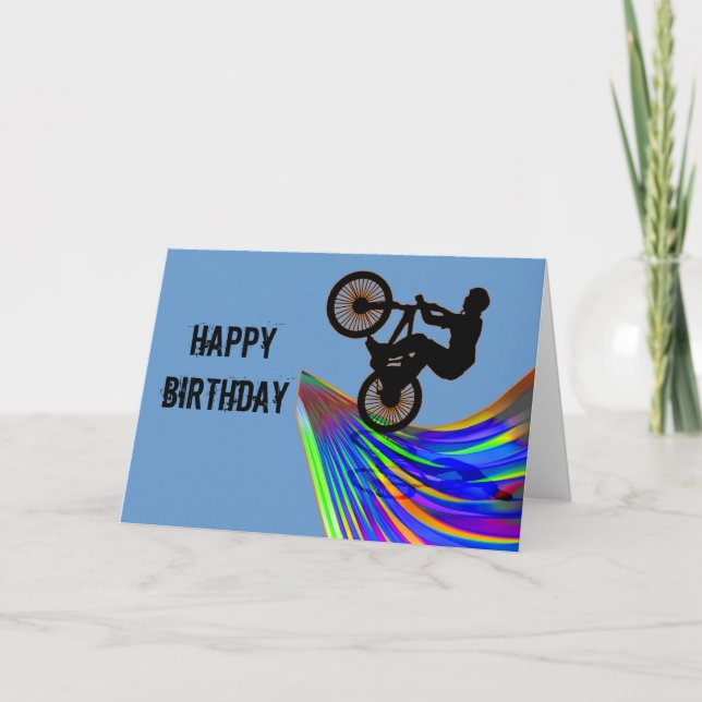 Cartão BMX na Estrada Arco-íris (Frente)