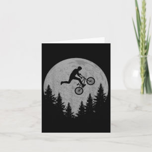 Cartão Bmx Stunt Dirt Bike Moon Freestyle Rider Gift