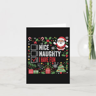 Cartão Boa Noite Eu Tenho Papais noeis De Natal Engraçado