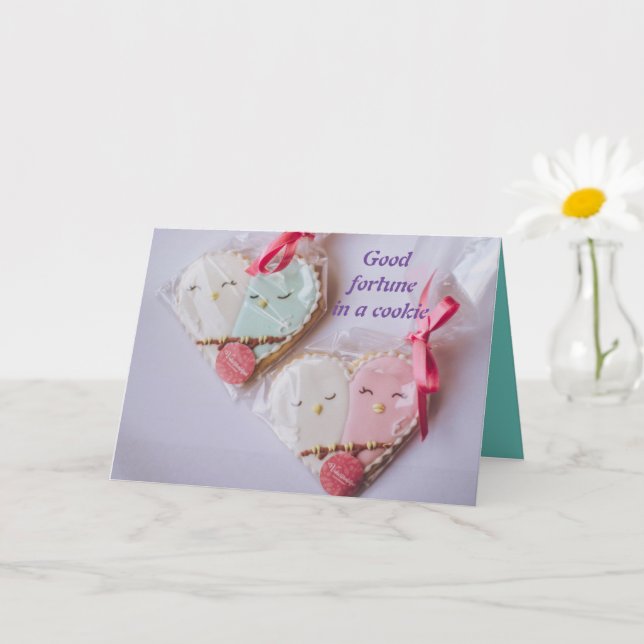 Cartão Boa sorte (Planta pequena)