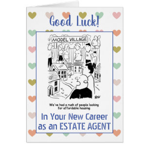 Cartão Boa sorte como agente estadual