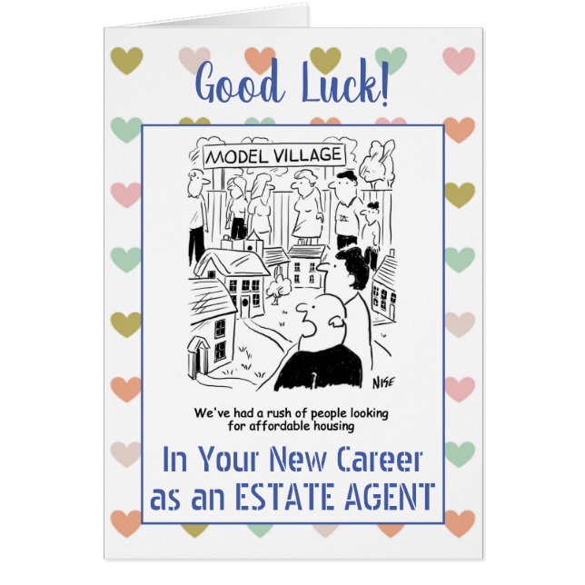 Cartão Boa sorte como agente estadual (Frente)