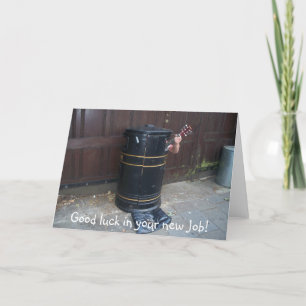 Cartão Boa sorte no seu novo emprego!