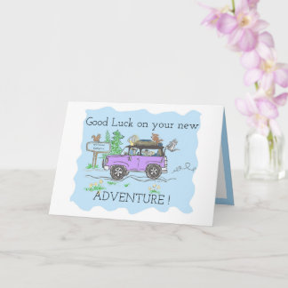 Cartão Boa sorte para a felicidade futura