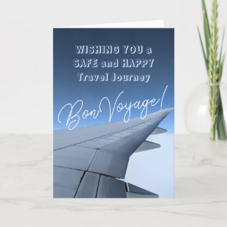Cartão Boa Viagem! Desejando Viagens Felizes e Seguras 