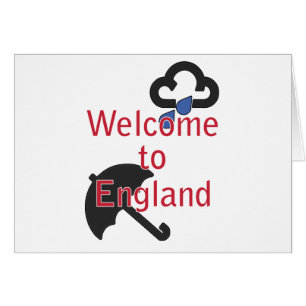 Cartão Boa vinda a Inglaterra!