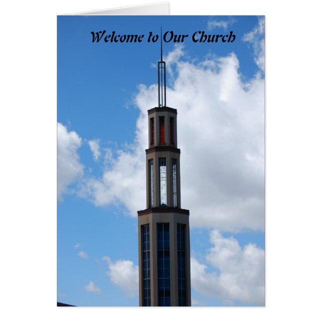 Cartão Boa vinda a nossa igreja (Frente)