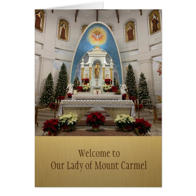 Cartão Boa vinda a nossa paróquia (Frente)