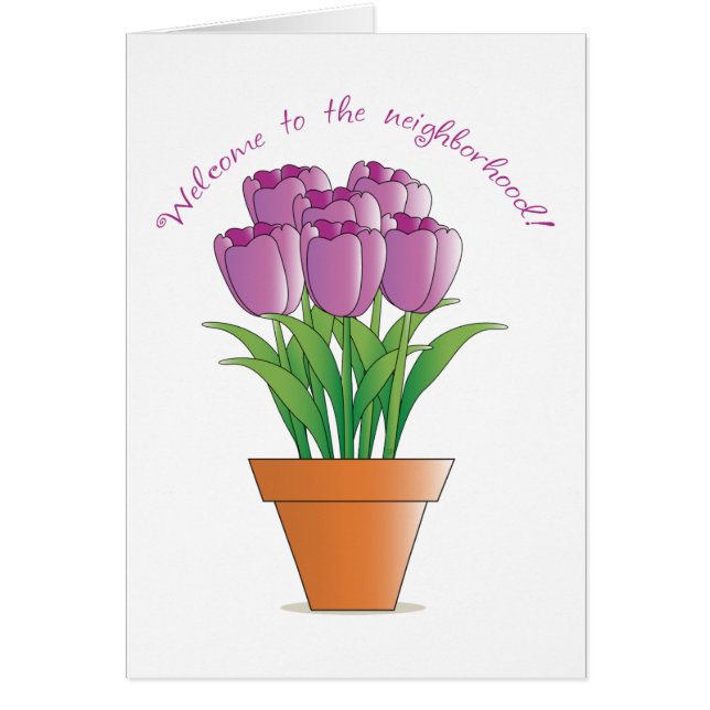 Cartão Boa vinda à vizinhança! (Frente)